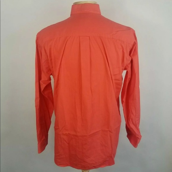 Cinch Small Salmon Western Button Front Shirt 100% Cotton - Picture 3 of 6